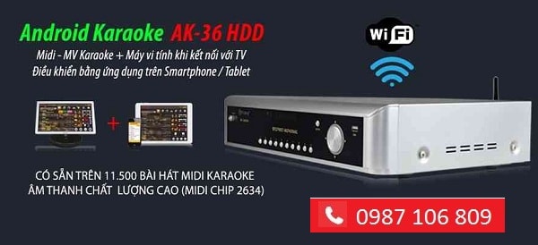 ĐẦU KARAOKE ARIRANG AK 36 HDD tại Lạc Việt audio
