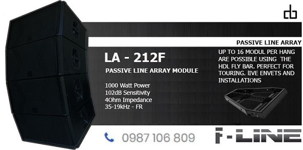 Thông số Loa line array DB LA-212F 