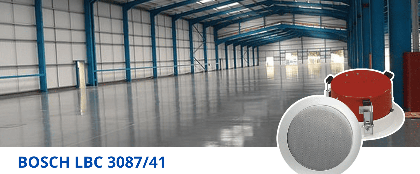 Loa âm trần Bosch LBC 3087/41 ái tạo giọng nói và âm báo rõ ràng, đảm bảo thông báo dễ nghe, kể cả khi có tiếng ồn nền Loa âm trần Bosch LBC 3087/41 ái tạo giọng nói và âm báo rõ ràng, đảm bảo thông báo dễ nghe, kể cả khi có tiếng ồn nền