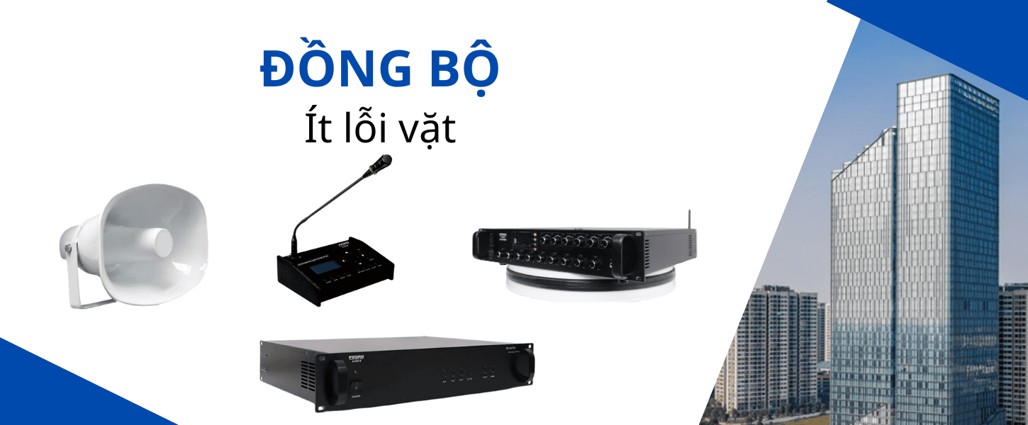 Hệ thống sơ tán bằng giọng nói PEDRO được thiết kế đồng bộ với nhau giám sát liên tục và tách vòng loa khi cần