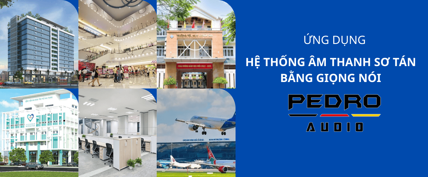 Hệ thống âm thanh sơ tán bằng giọng nói PEDRO là lựa chọn phù hợp cho chung cư, tòa nhà cao tầng, trung tâm thương mại